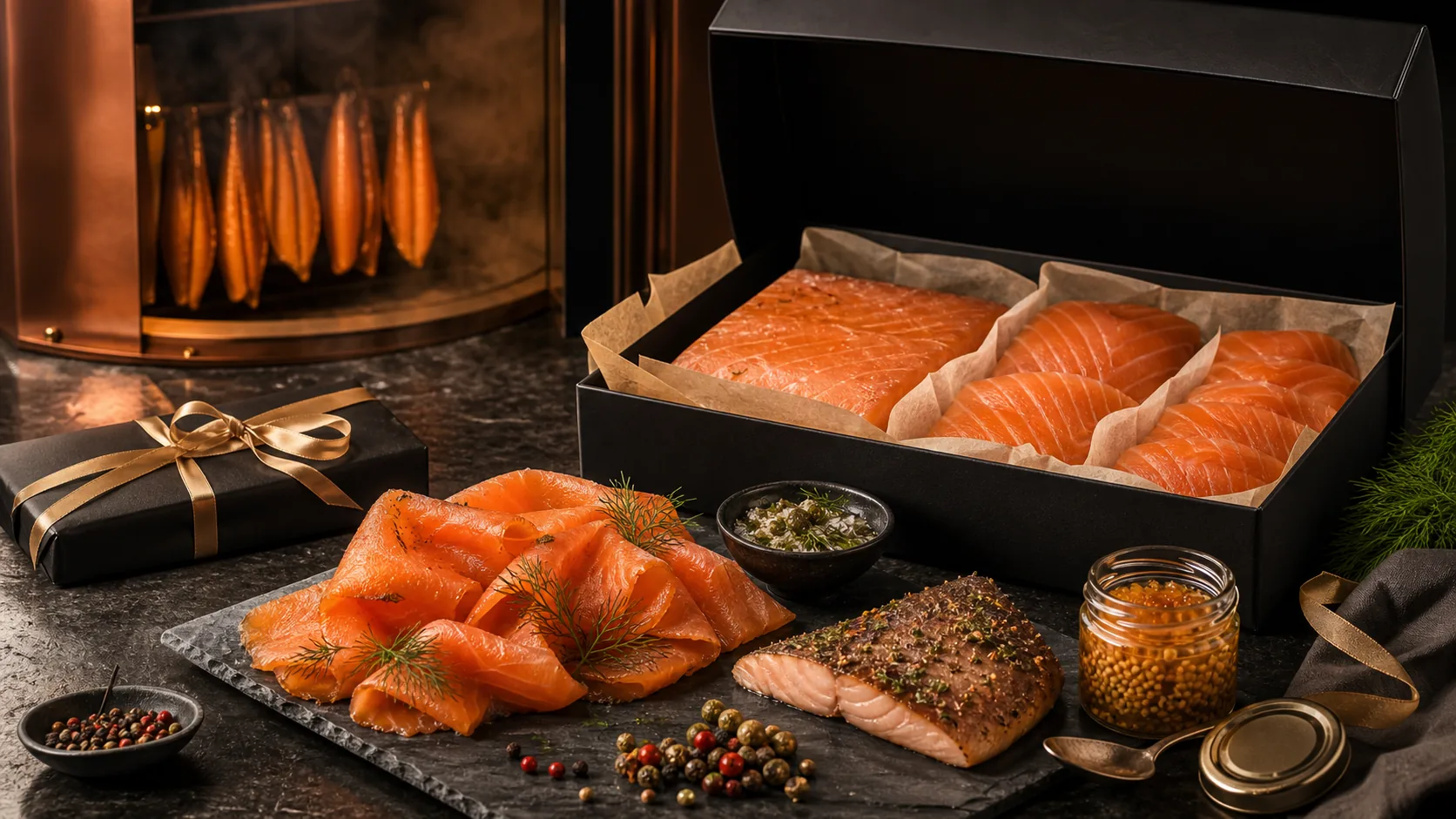 Sélection signature de produits fumés Le Saumonier