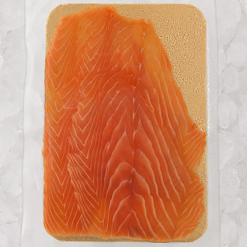 4 tranches de saumon fumé élevé en Écosse par Loch Duart
