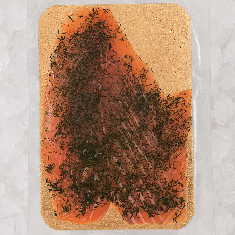Saumon gravlax à l’aneth, 4 tranches