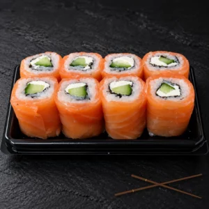 8 uramakis saumon fumé